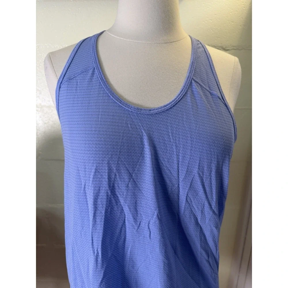 Lululemon Essential Tank Pleated Back Racerback Blue Women's Size M‎ (No Tag)
